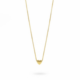 Collar Corazón Enchapado en Oro 18K