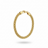 Pulsera Escultura Enchapada en Oro 18K