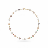 Collar Marina Enchapado en Oro 18K con Perlas de Río