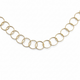 Collar Circulos Abrillantados Enchapado en Oro 18K