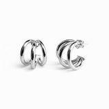 Aros Trilogía del Amor Enchapados en Plata 950