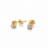 Conjunto Punto de Luz Gota Enchapado en Oro 18K