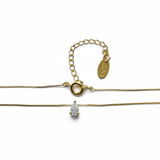 Conjunto Punto de Luz Gota Enchapado en Oro 18K