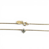 Collar Punto de Luz Engarzado Enchapado en Oro 18K