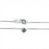 Collar Punto de Luz Engarzado Enchapado en Plata 950