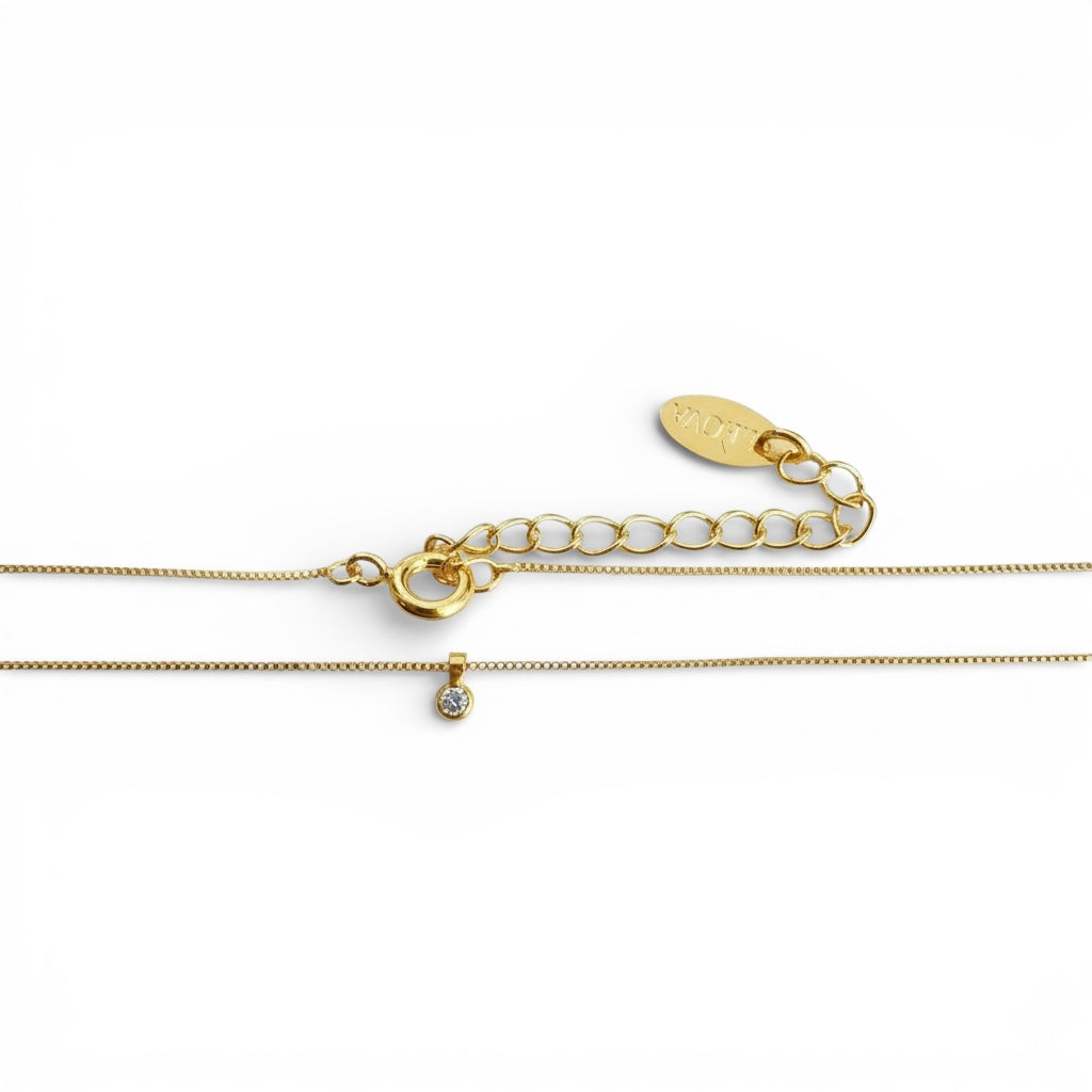 Collar Micro Punto de Luz Enchapado en Oro 18K